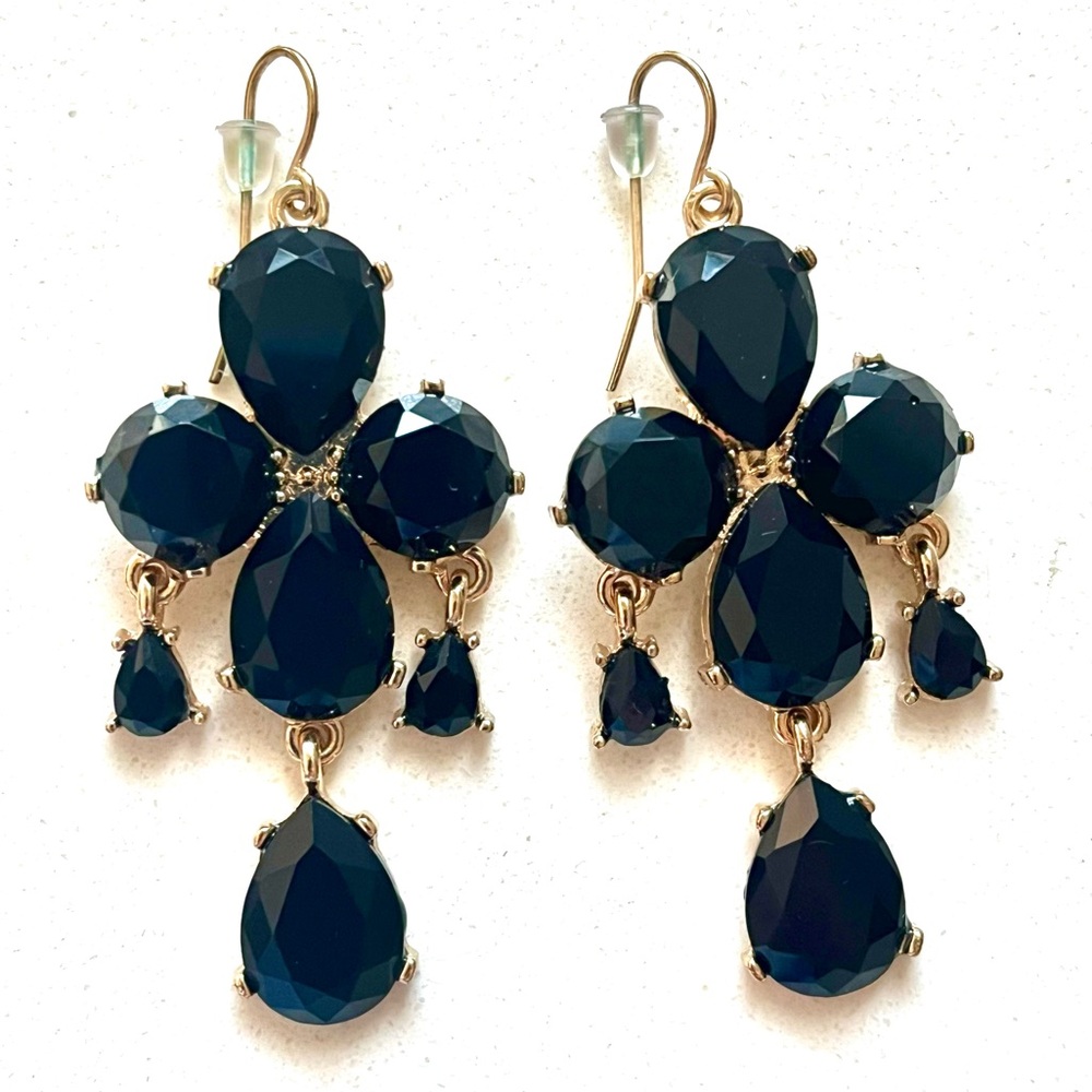 Natasha Chandelier Earrings. 2” long. Goes w/listed Necklace Worn once& cleaned